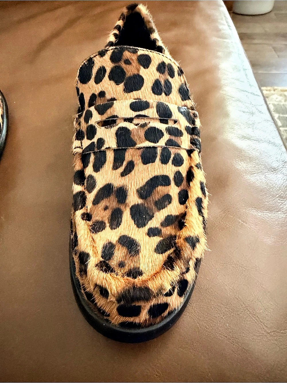 H&M Leopard Print Loafers